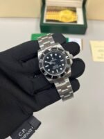 Rolex Submariner Non Date Stainless Steel Black Dial Men's Watch