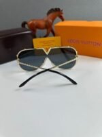 Louis Vuitton Men's Women's LV Metal Aviator Sunglasses - Image 4