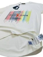 Louis Vuitton Men's Women's Multi Color Graphic LV Logo T-shirt - Image 6