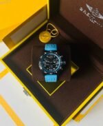 Breitling Endurance Pro Chronograph Black Case With Blue Rubber Strap Men's Watch