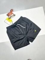 Gucci Men's Bee Embroidered Swim Shorts in Black Color - Image 2