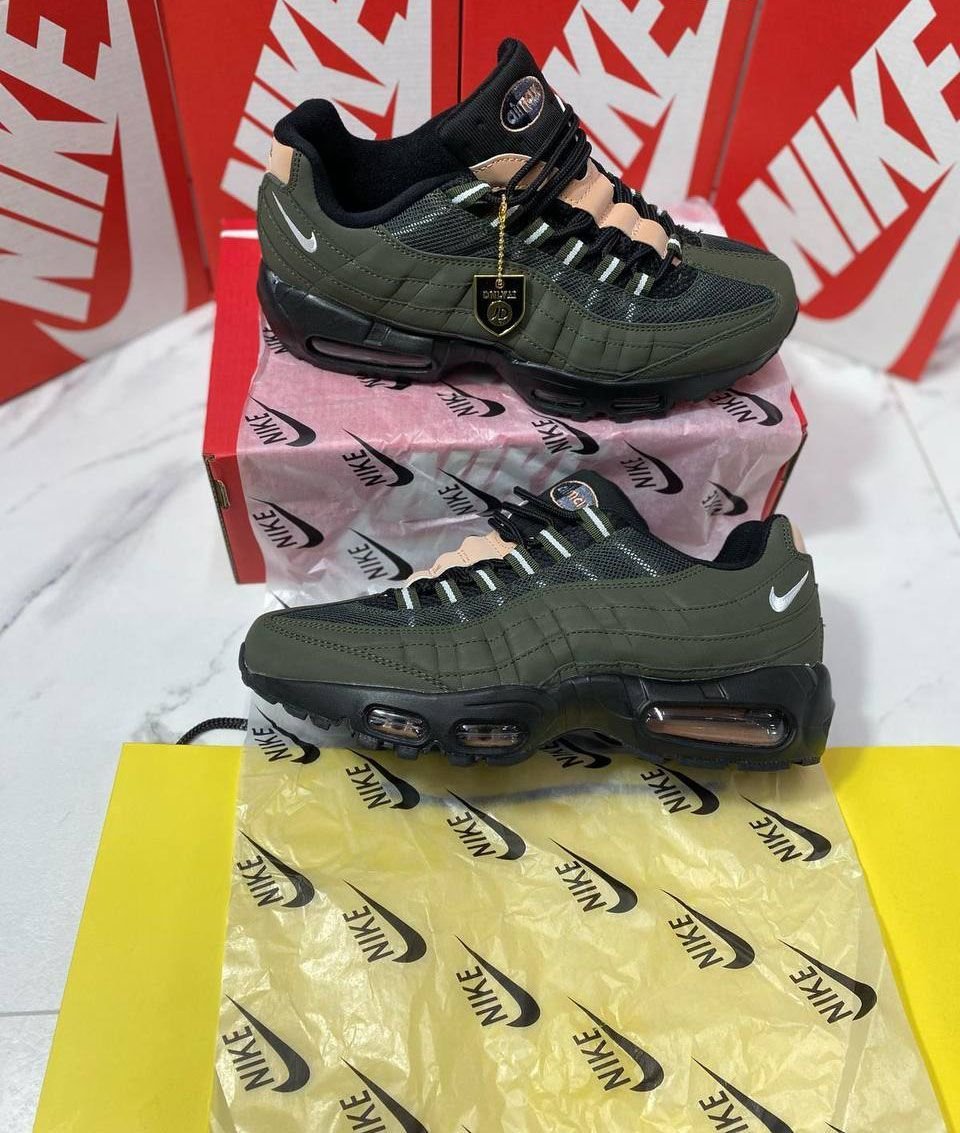 4831161699.jpg Nike Air Max 95 Ultra Olive Khaki Black Men's Trainers - Image 1