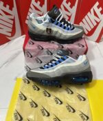 Nike Air Max 95 Crystal Blue Black Men's Trainers - Image 2