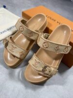 Louis Vuitton Women's Natural Woven Bom Dia Comfort Flat Sliders - Image 2
