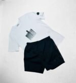 Moncler Faded Logo T-Shirts & Shorts Sets For Men's in Different Colors - Image 4