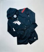 Moncler Granduc Navy Hooded Jackets & Shorts Sets For Men's in Different Colors - Image 4