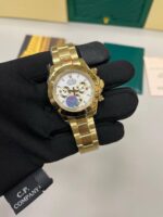 Rolex Daytona Yellow Gold Meteorite Dial Watch For Men's
