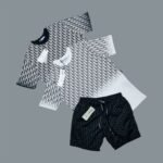 Dior Oblique Cotton Jacquard T-Shirt & Shorts Set in Different Colors For Men's - Image 2