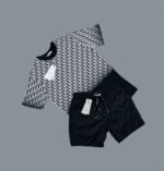 Dior Oblique Cotton Jacquard T-Shirt & Shorts Set in Different Colors For Men's - Image 3