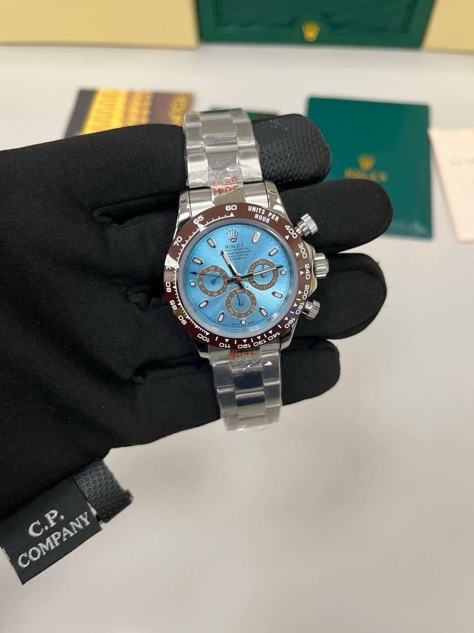 4857154101.jpg Rolex Daytona Mechanical Automatic Glacier Blue Dial Men's Watch - Image 1