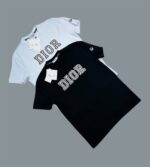 Dior Logo Printed T-Shirts For Men's in 2 Colors