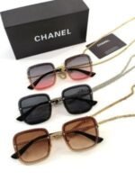 Chanel Square Frame Chain Sunglasses in Different Colors - Image 2