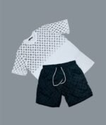 Louis Vuitton LV Designer Logo Printed T-Shirts & Shorts Set For Men's in Different Colors - Image 6