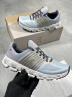 On Running Cloudswift 3 Low Top Sneakers In Blue Fabric Women's Trainers - Image 2