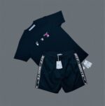 Off-White Pink Acrylic Arrow T-Shirts & Shorts Set For Men's in Different Colors - Image 3