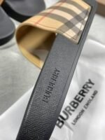 Burberry Signature Check Print Logo Sliders For Men's - Image 6