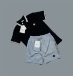 Moncler Logo Printed Polo Shirts & Shorts Sets For Men's in Different Colors - Image 3