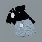 Moncler Logo Printed Polo Shirts & Shorts Sets For Men's in Different Colors - Image 5