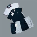 Moncler Logo Printed Polo Shirts & Shorts Sets For Men's in Different Colors - Image 2