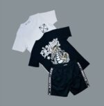 OFF-WHITE Dragon Skate T-Shirts & Shorts Sets in Different Colors For Men's - Image 2