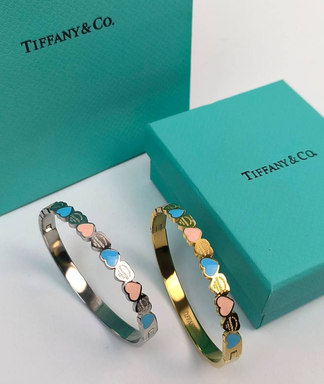 4902228031.jpg Tiffany & Co. Forever Love Heart Bracelet For Women's in 2 Colors - Image 1