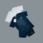 Moncler Logo Motif T-Shirts & Shorts Set For Men's in Different Colors - Image 2