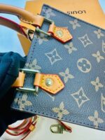 Louis Vuitton Monogram Empreinte Leather Petit Sac Plat Noir Women's Bags in 2 Colors - Image 6