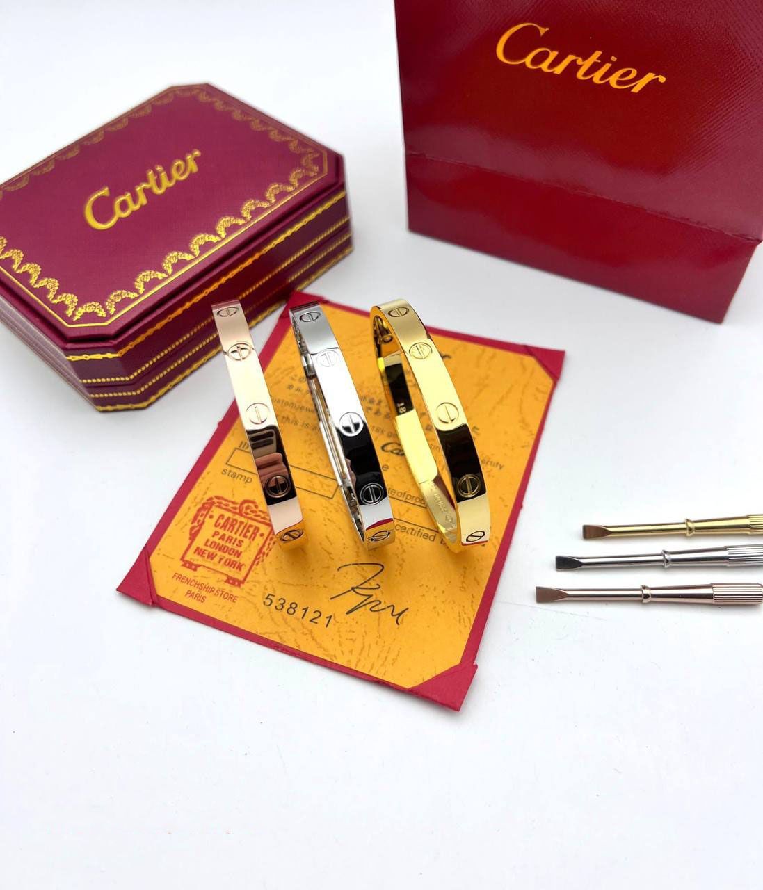 4957520359.jpg Cartier Love Bracelets in Different Colors - Image 1