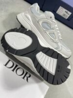 DIOR B30 GRAY MESH AND WHITE Men's Trainers - Image 4
