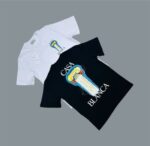 Casablanca Crew Neck La Colonne T-Shirts For Men's in Different Colors - Image 2