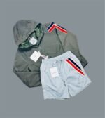 Moncler Tricolor Jackets & Shorts Sets For Men's in Different Colors - Image 3