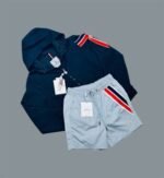 Moncler Tricolor Jackets & Shorts Sets For Men's in Different Colors - Image 4