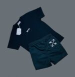 Off-White Logo Printed T-Shirts & Shorts Sets in 2 Colors For Men's - Image 6