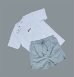 Off-White Logo Printed T-Shirts & Shorts Sets in 2 Colors For Men's - Image 3