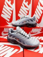 Nike TN Air Max Plus Wolf Grey Orange Men's Trainers - Image 2