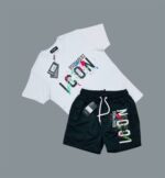 DSQUARED2 Icon Splatter T-Shirt & Shorts Sets For Men's in Different Colors - Image 4
