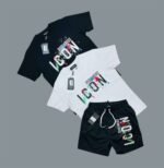 DSQUARED2 Icon Splatter T-Shirt & Shorts Sets For Men's in Different Colors - Image 2