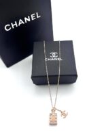 Chanel Perfume Bottle Necklace For Women's