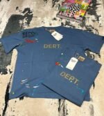 Gallery Dept. Student Coach Reversible Tee Cotton Jersey Printed T-Shirt In Deep Blue Color - Image 2