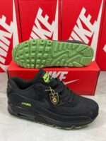 Nike Air Max 90 Men's Trainers Black Chlorophyll Green - Image 2