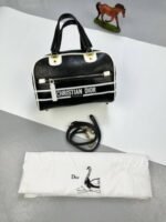 Christian Dior Tracolla Vibe Bowling Bag Black - Image 2