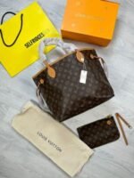 Louis Vuitton LV Women's Damier Neverfull MM Canvas Tote Bag - Image 2