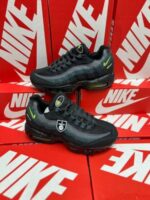 Nike Air Max 95 Retro Logo Neon Black Men's Trainers - Image 2