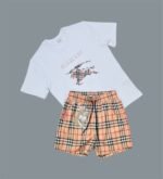 Burberry Cross Stitch T-Shirts & Shorts Sets For Men's in Different Colors - Image 4