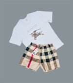 Burberry Cross Stitch T-Shirts & Shorts Sets For Men's in Different Colors - Image 3