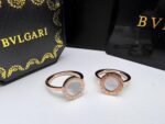 Bvlgari Rose Gold Flip Ring with Mother-of-Pearl in Colors