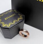 BVLGARI Rose Gold Diamond Ring For Women's - Image 2