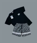 Dior Logo Printed Crew Neck T-Shirts & Shorts Sets For Men's in Different Color