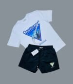 Casablanca AIIIIIR Printed T-Shirt & Shorts Sets For Men's in Different Colors - Image 3