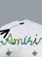 Amiri Crew Neck Logo Printed T-Shirts For Men's in 2 Colors - Image 6